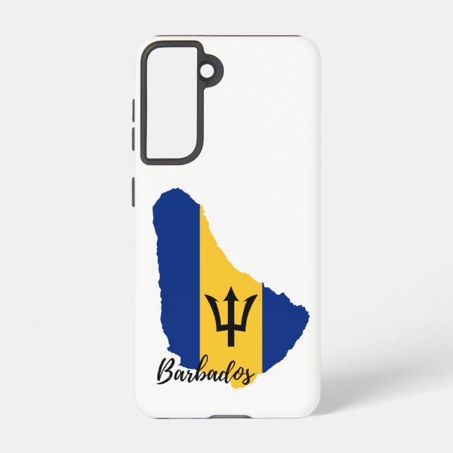 Barbados Map Samsung Galaxy Case (Back)