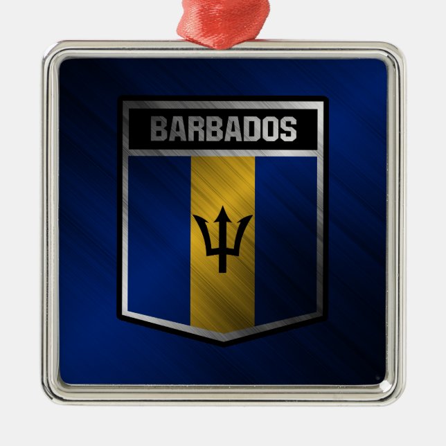 Barbados Metal Tree Decoration (Front)