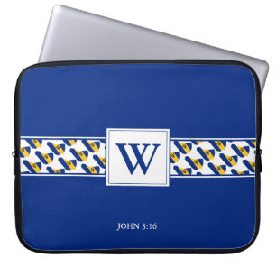 BARBADOS Monogram Christian Bible Laptop Laptop Sleeve