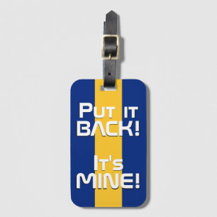 Barbados National Flag Funny Patriotic Luggage Tag