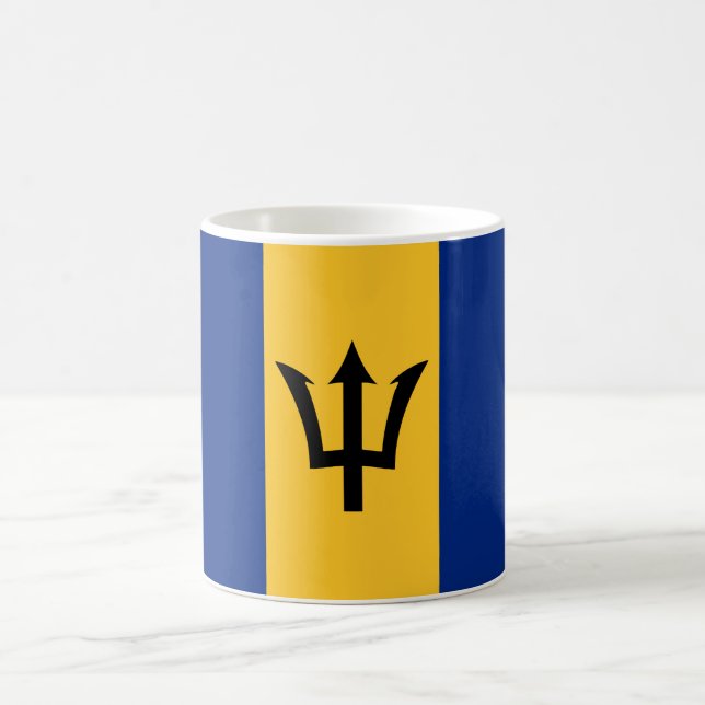 Barbados National World Flag Coffee Mug (Center)