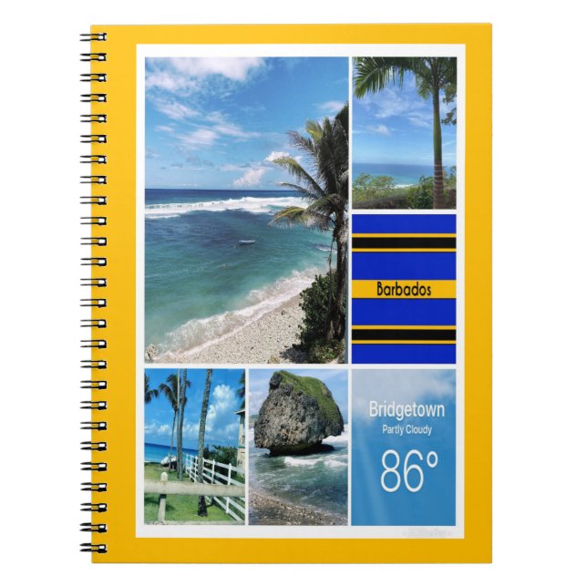 Barbados Ocean Views Notebook (Front)