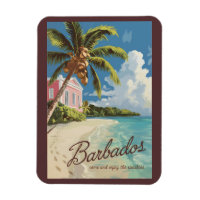 Barbados Painterly Travel Art Vintage