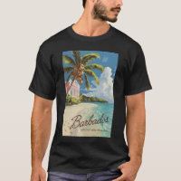 Barbados Painterly Travel Art Vintage