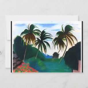Barbados, painting by Joseph Stella Card