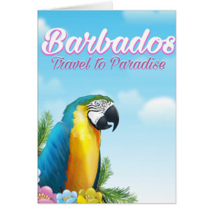 Barbados Parrot travel poster