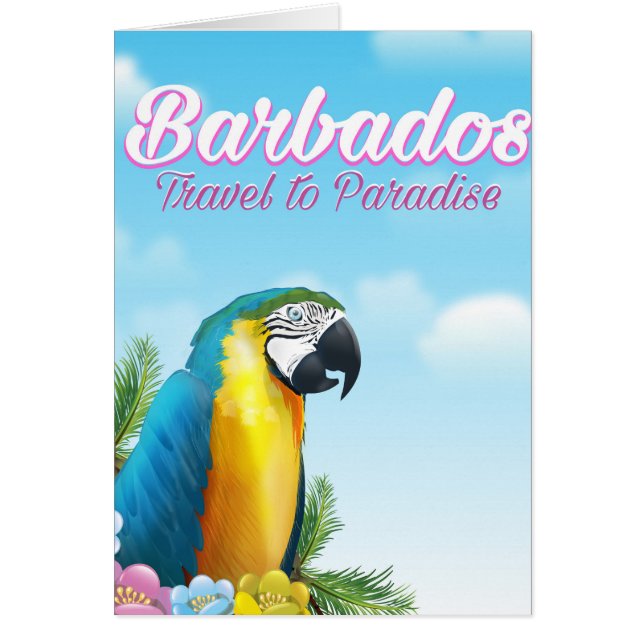 Barbados Parrot travel poster (Front)