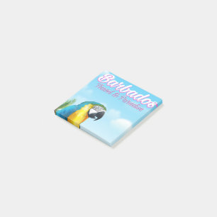 Barbados Parrot travel poster Post-it Notes