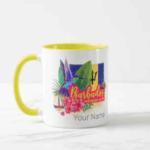 Barbados Retro Caribbean Vintage Island Souvenir Mug