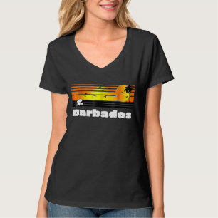 Barbados Retro T Shirt Caribbean Surf Apparel