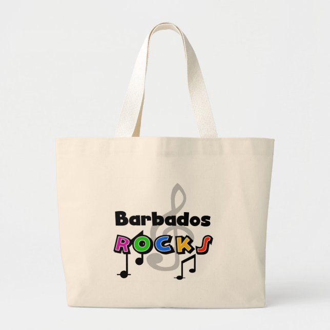 Barbados Rocks Large Tote Bag (Front)