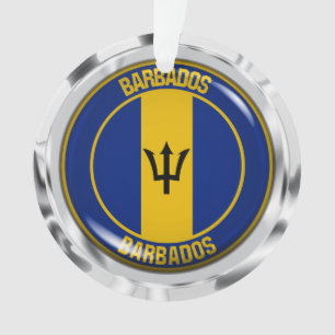 Barbados Round Emblem Ornament