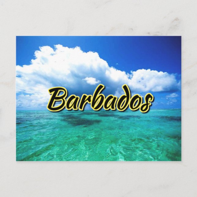Barbados sea sky postcard (Front)