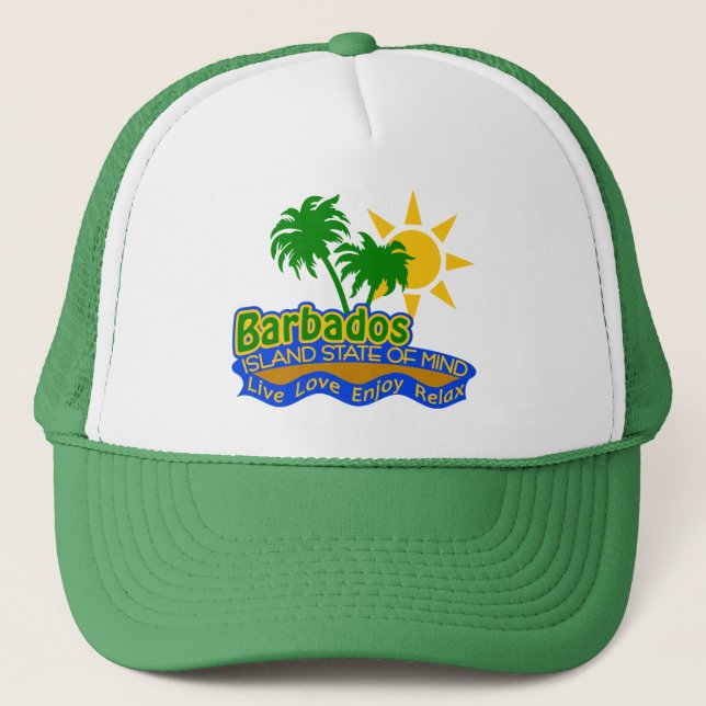 Barbados State of Mind hat - choose color (Front)