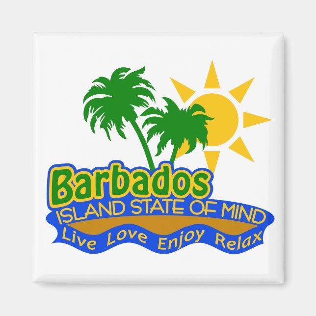 Barbados State of Mind magnet (Front)