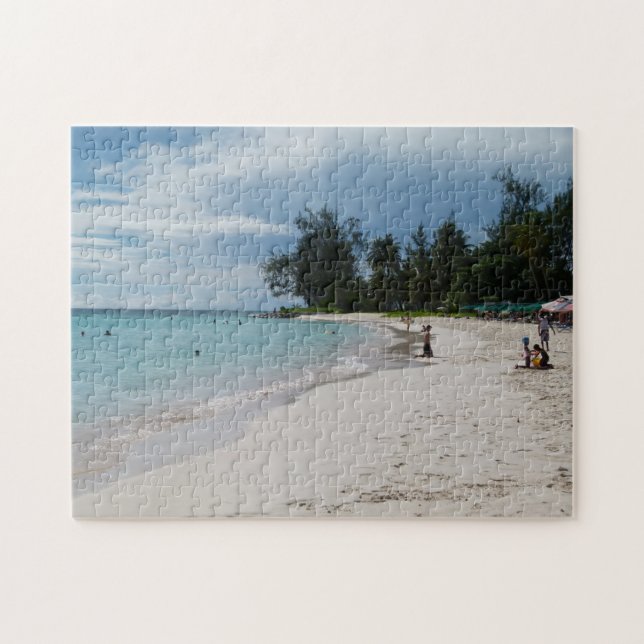 Barbados Sunny Beach Scene. Jigsaw Puzzle (Horizontal)