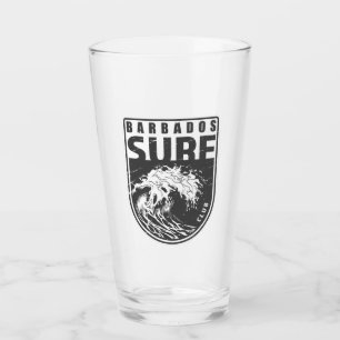 Barbados Surf Club Emblem Glass