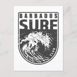 Barbados Surf Club Emblem  Postcard