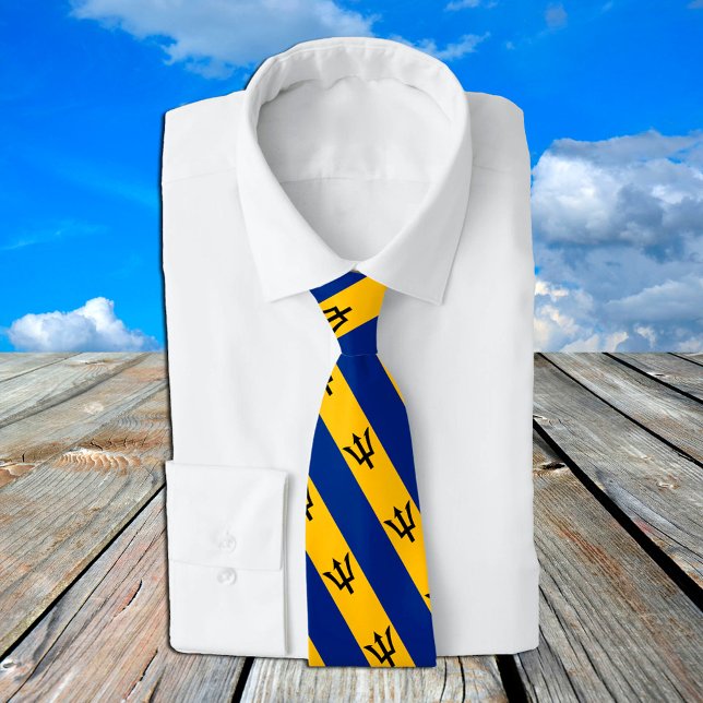 Barbados Ties, fashion Barbados Flag, business Tie (Creator Uploaded)