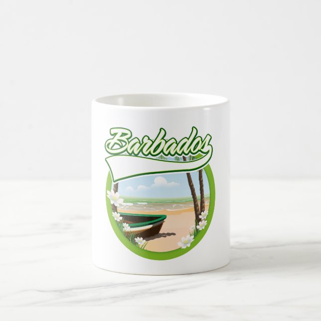 Barbados Travel logo Coffee Mug (Center)