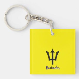 Barbados Trident Key Ring