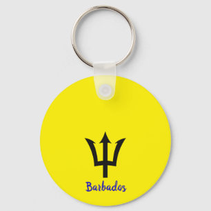 Barbados Trident Keychain