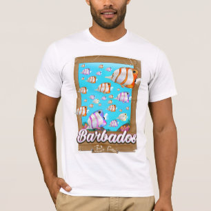 Barbados Tropical Fish travel poster T-Shirt
