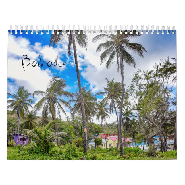 Barbados Tropical Island Wall Calendar (Cover)