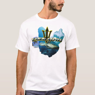 BARBADOS WAVE TRIDENT BACK T SHIRT