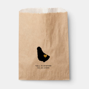 Barbados Wedding Favour Bags, Treat Bags