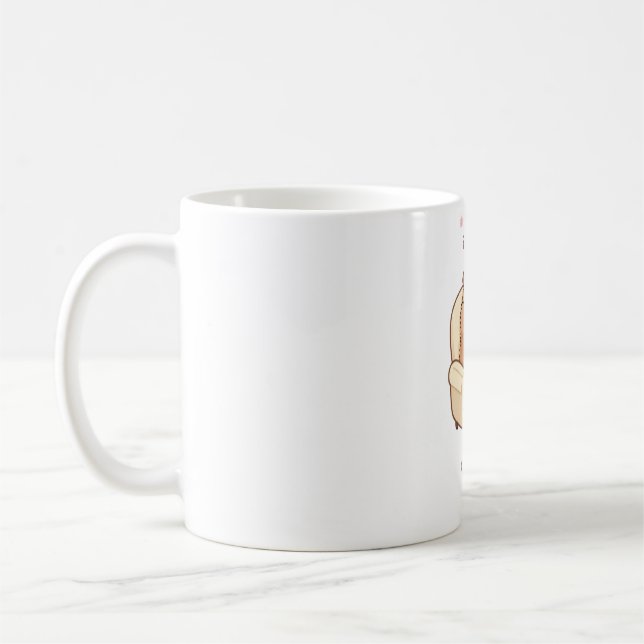 Barbara Capybara Reading Book Cute Cosy Mug (Left)