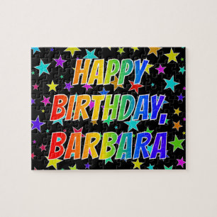 "BARBARA" First Name, Fun "HAPPY BIRTHDAY" Jigsaw Puzzle
