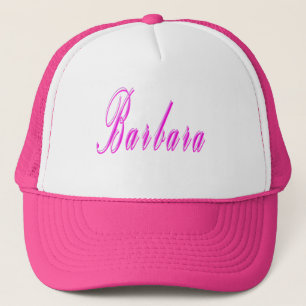 Barbara Girls Name Logo, Trucker Hat
