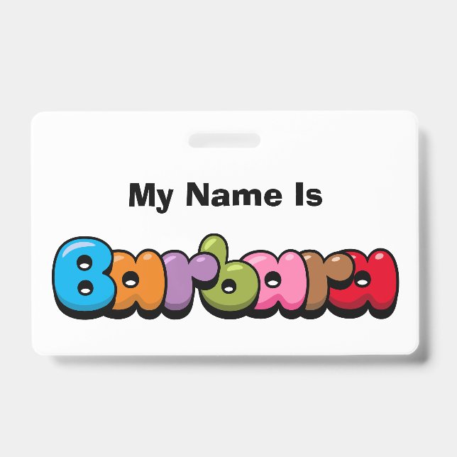 Barbara ID Badge (Front)