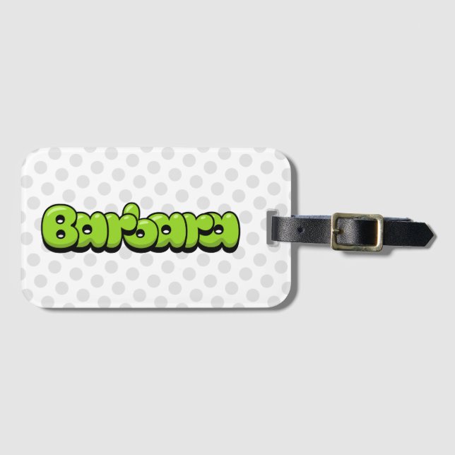 Barbara Luggage Tag (Front Horizontal)