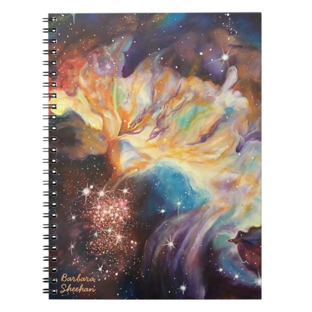 Barbara Sheehan Galaxy Nebula Artist Notebook (Front)