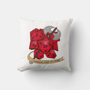 Barbarian Dice Design Cushion