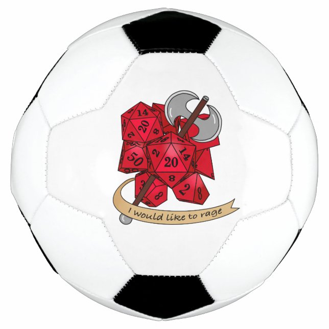 Barbarian Dice Design Football (Front)