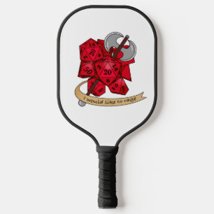 Barbarian Dice Design Pickleball Paddle
