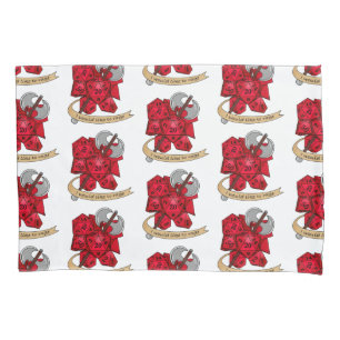 Barbarian Dice Design Pillowcase
