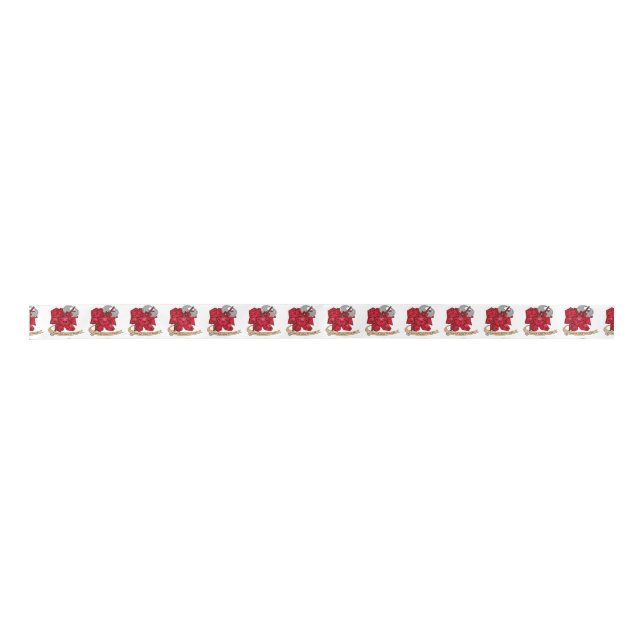 Barbarian Dice Design Satin Ribbon (Front)