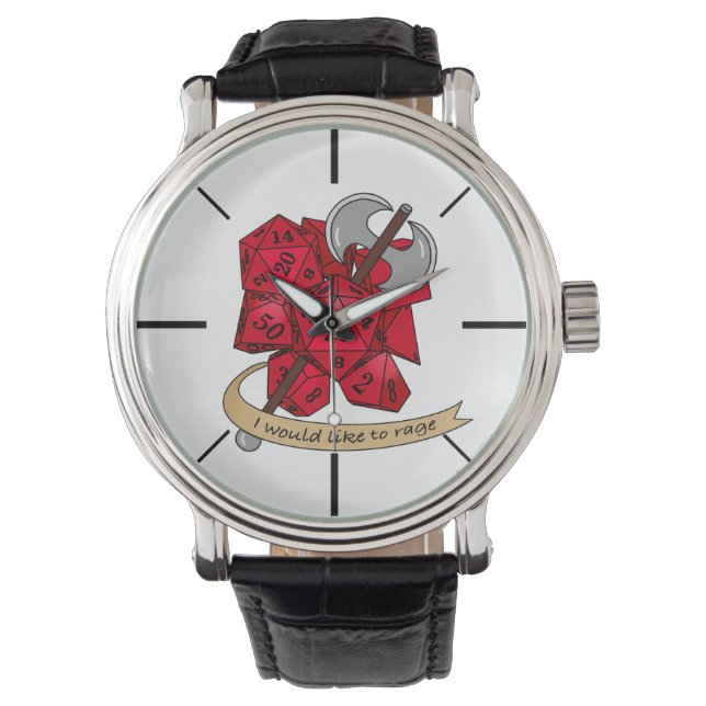 Barbarian Dice Design Watch (Front)