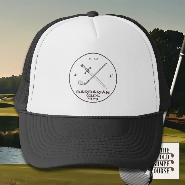 Barbarian Golfing Trucker Hat (Creator Uploaded)