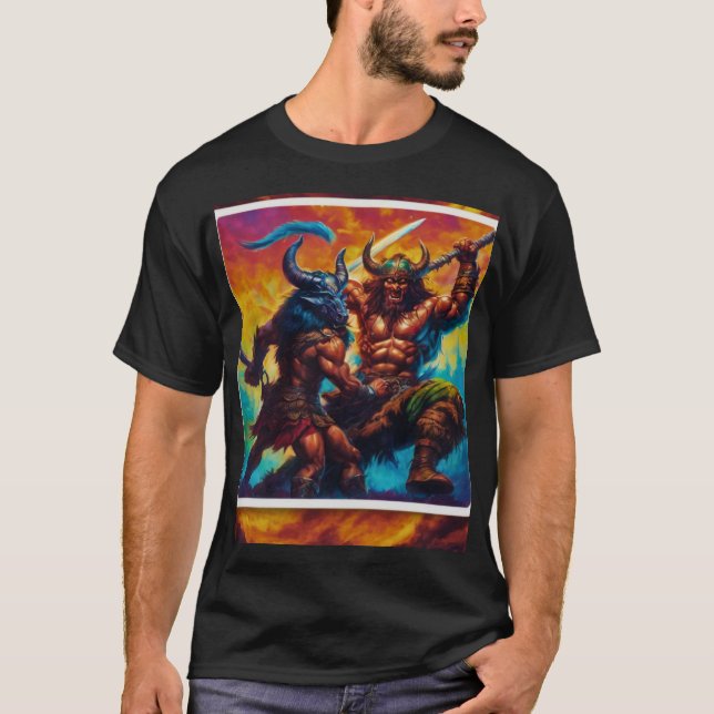 Barbarian King Fight T-Shirt (Front)