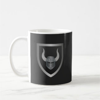 Barbarian Shield Logo – Viking Warrior Emblem  Coffee Mug