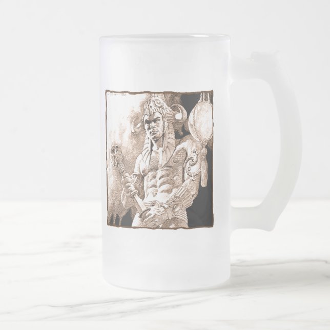 Barbarian Warrior Frosted Mug (Right)