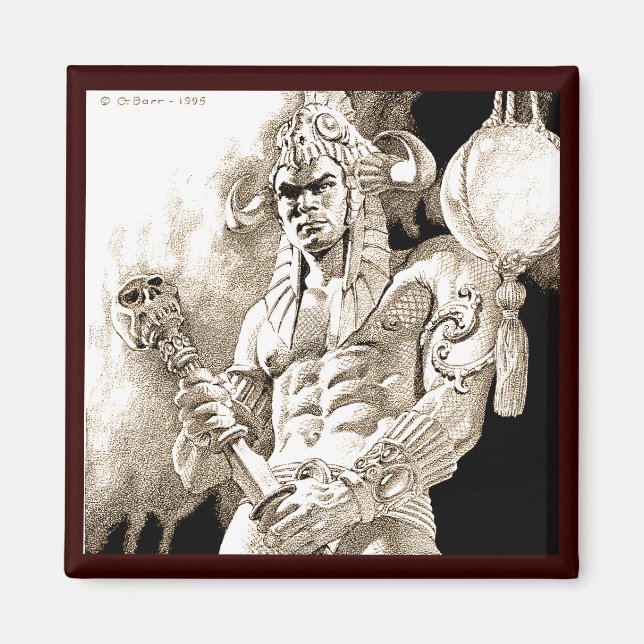 Barbarian Warrior Magnet (Front)