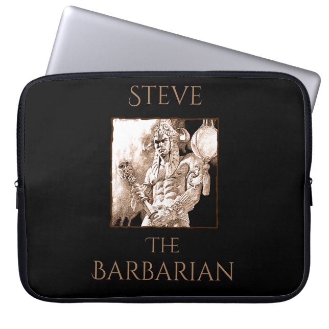 Barbarian Warrior Personalised  Laptop Sleeve (Front)
