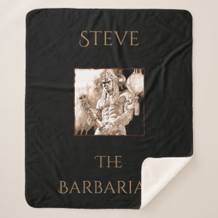 Barbarian Warrior Personalised Sherpa Blanket