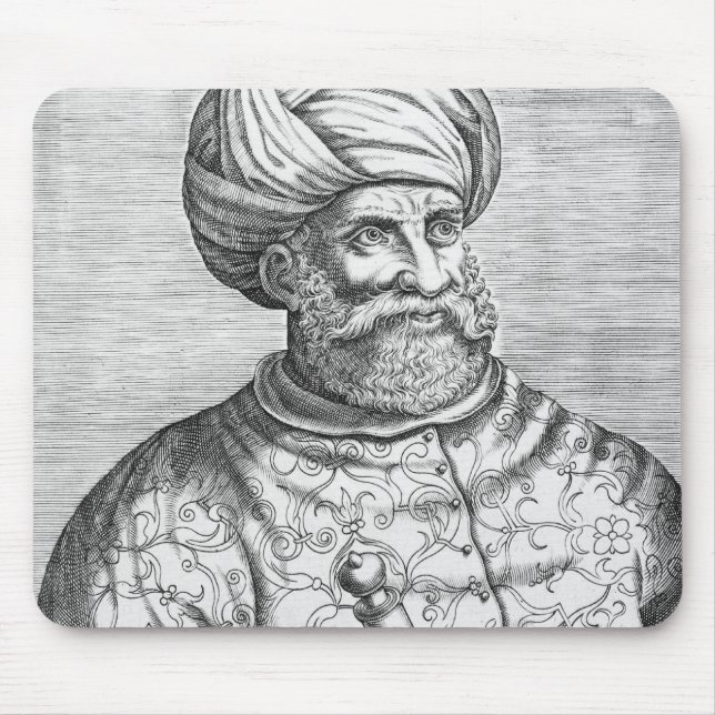 Barbarossa, illustration from Andre Thevet's Mouse Mat (Front)